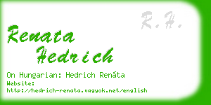 renata hedrich business card