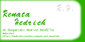 renata hedrich business card